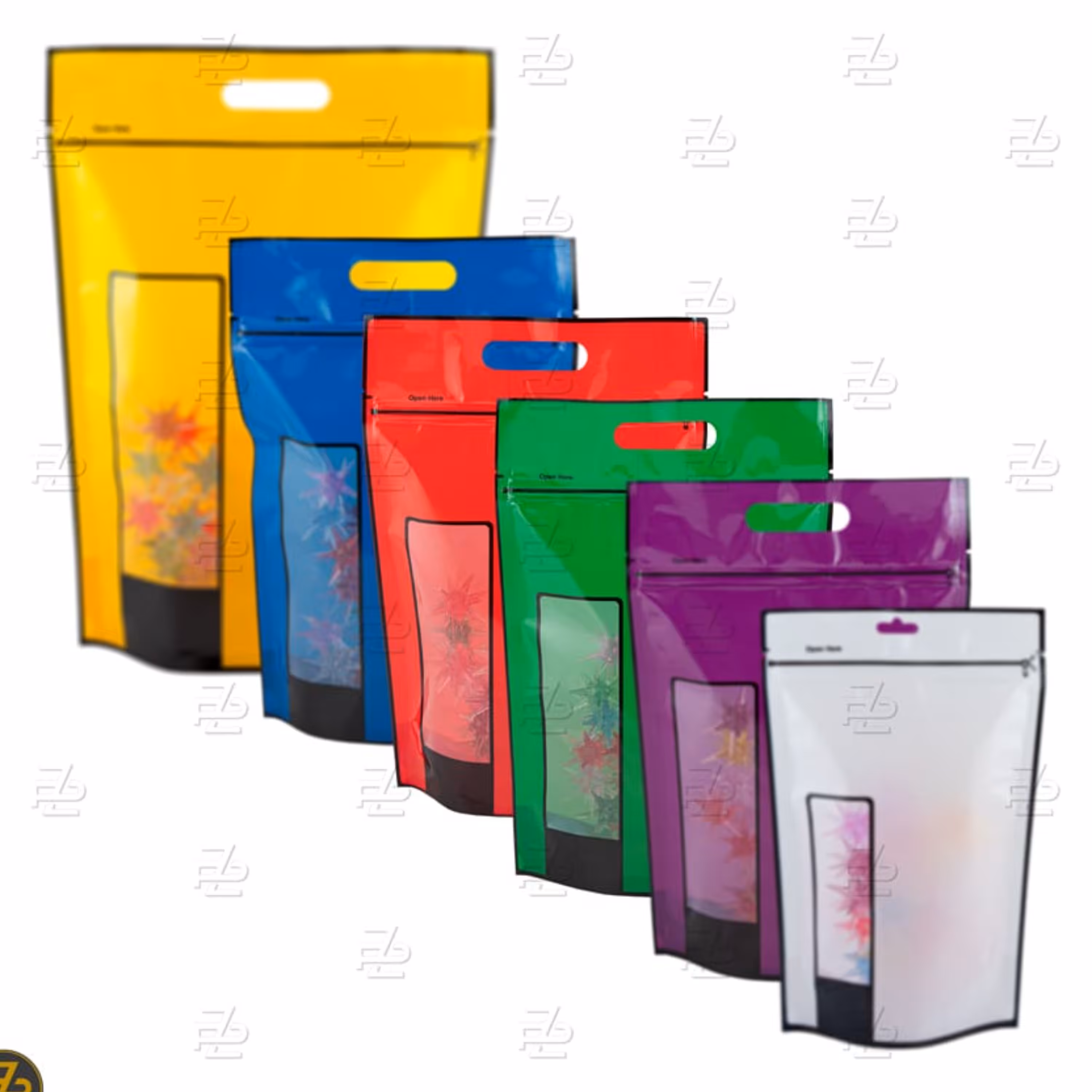 پاکت 25در35 پنجره مینیاتوری ایستاده زیپ دار  1.5کیلویی 