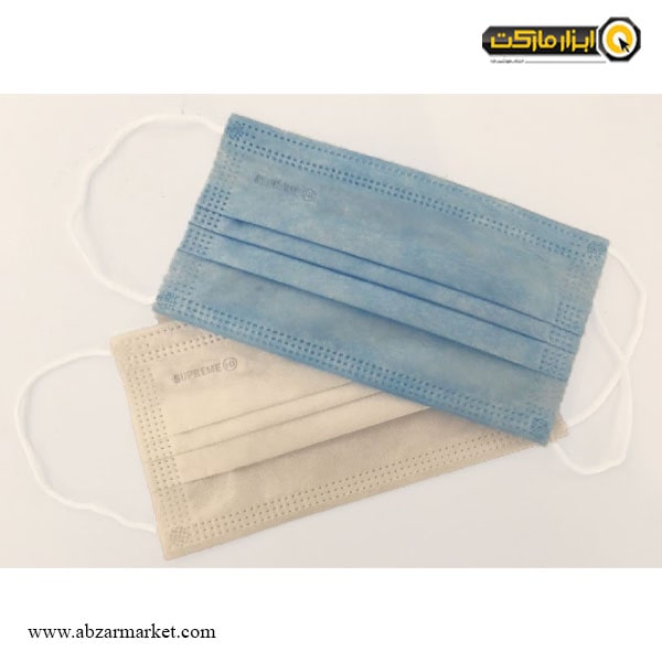 ماسک تنفسی سه لایه پزشکی ملت بلون دار درجه یک (بسته 50 عددی)