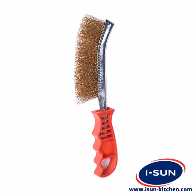 فرچه نظافت فلزی دسته پلاستیکی (فرچه سمی) - فروشگاه آیسان