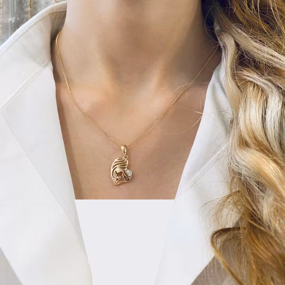 آویز گردنبند ژوپینگ طرح قلب(بدون زنجیر) 1162