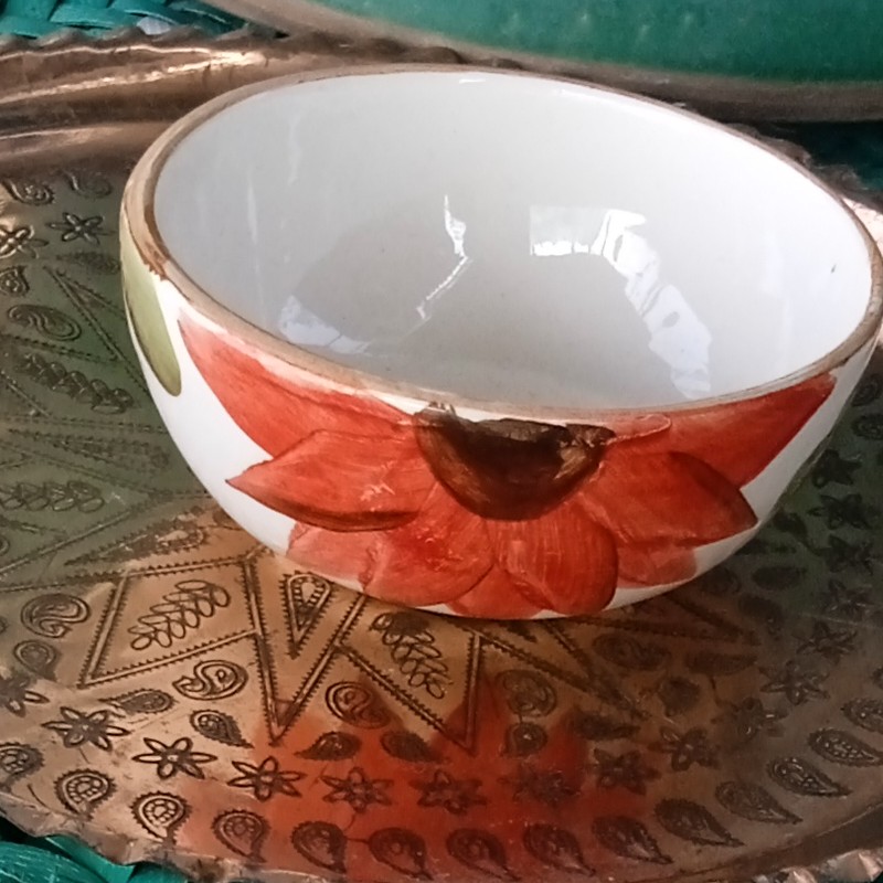 کاسه ماست خوری گلدار