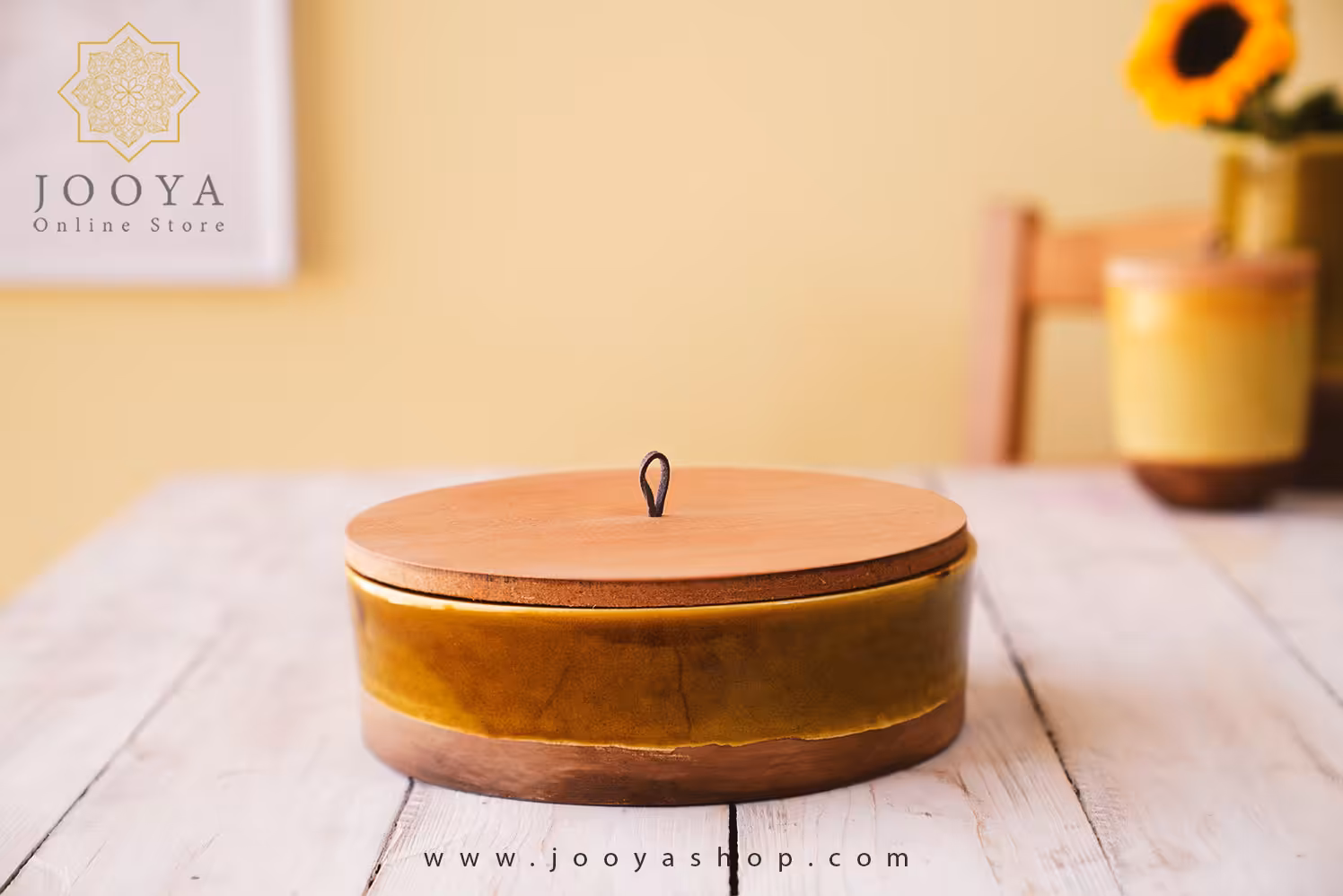 بانکه سرامیکی درب چوبی مادیا