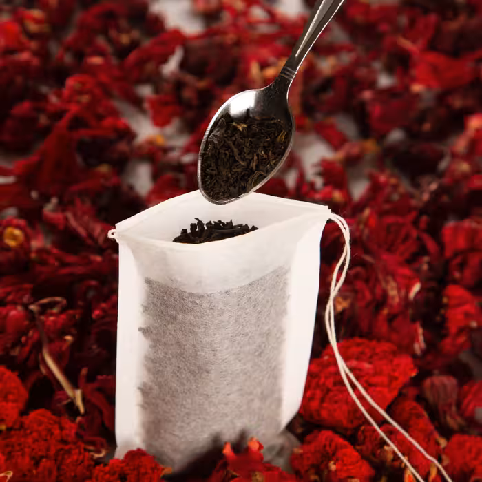 کیسه چای و دمنوش کاغذی و نخ دار یکبارمصرف 120 عددی