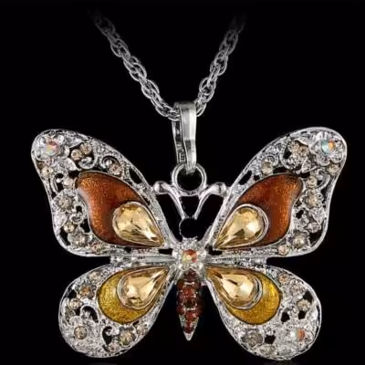 گردنبند استیل پروانه