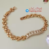 دستبند ژوپینگ نگین دار رنگ رزگلد مارک  Xuping هدیه کادو