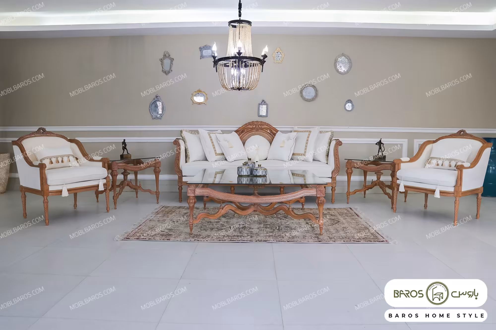 نیم ست مبلمان کلاسیک مصری