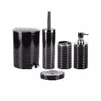 ست بهداشتی خط درشت مشکی-کروم کنتراست