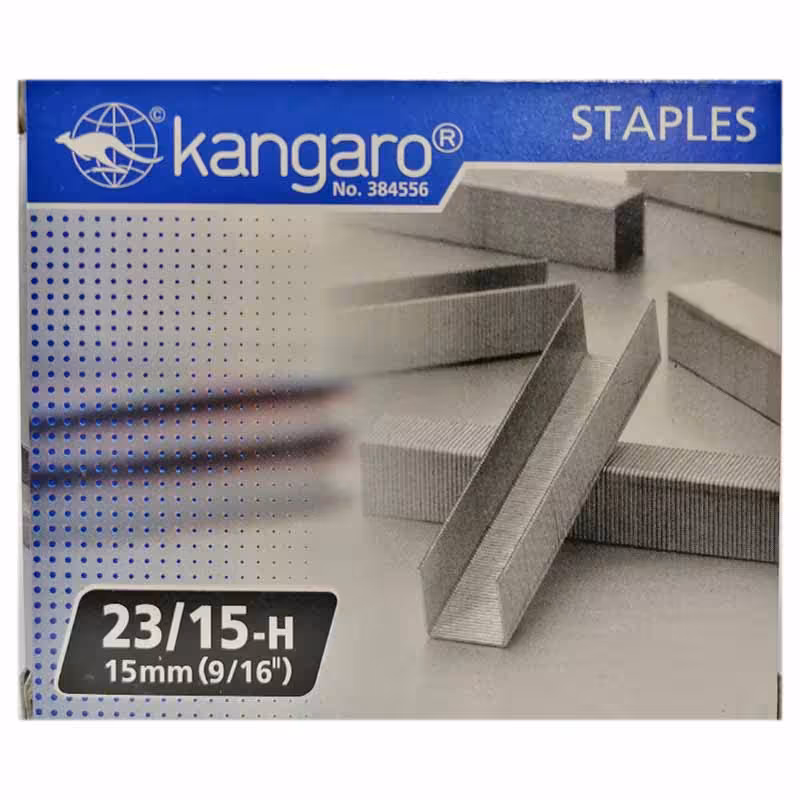 خرید سوزن منگنه سایز 23/15 کانگارو بسته 1000 عددی استیل