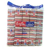 دستمال کاغذی 100 برگ مشکات کد 01 بسته 10 عددی