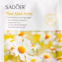 6 عدد ماسک ورقه ای بابونه تسکین دهنده مرطوب کننده و آبرسان صورت با رایحه انتخابی