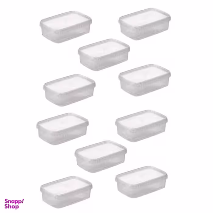 ظرف یکبار مصرف مدل Sl بسته 10 عددی رنگ سفید