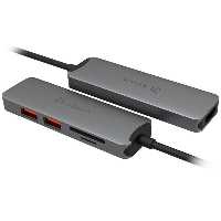 هاب ADAM ELEMENTS آدام اِلمِنتس مدل Casa Hub A05 USB-C 3.1 Gen 2 &amp; 4K60Hz 5-in-1 Hub خاکستری - Hiapple.ir