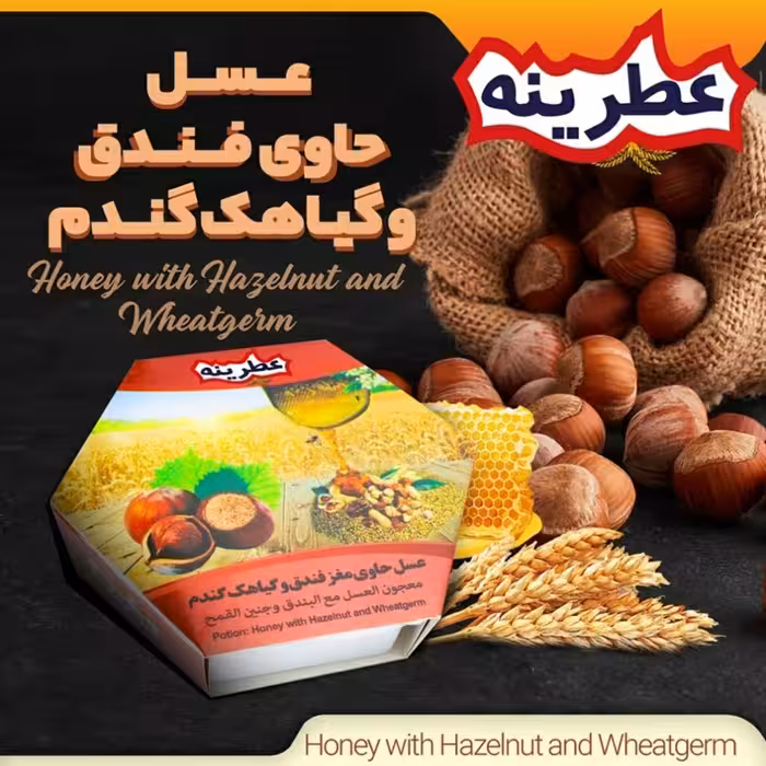 معجون عسل حاوی جوانه گندم با مغز فندق صبحانه کامل وخوشمزه