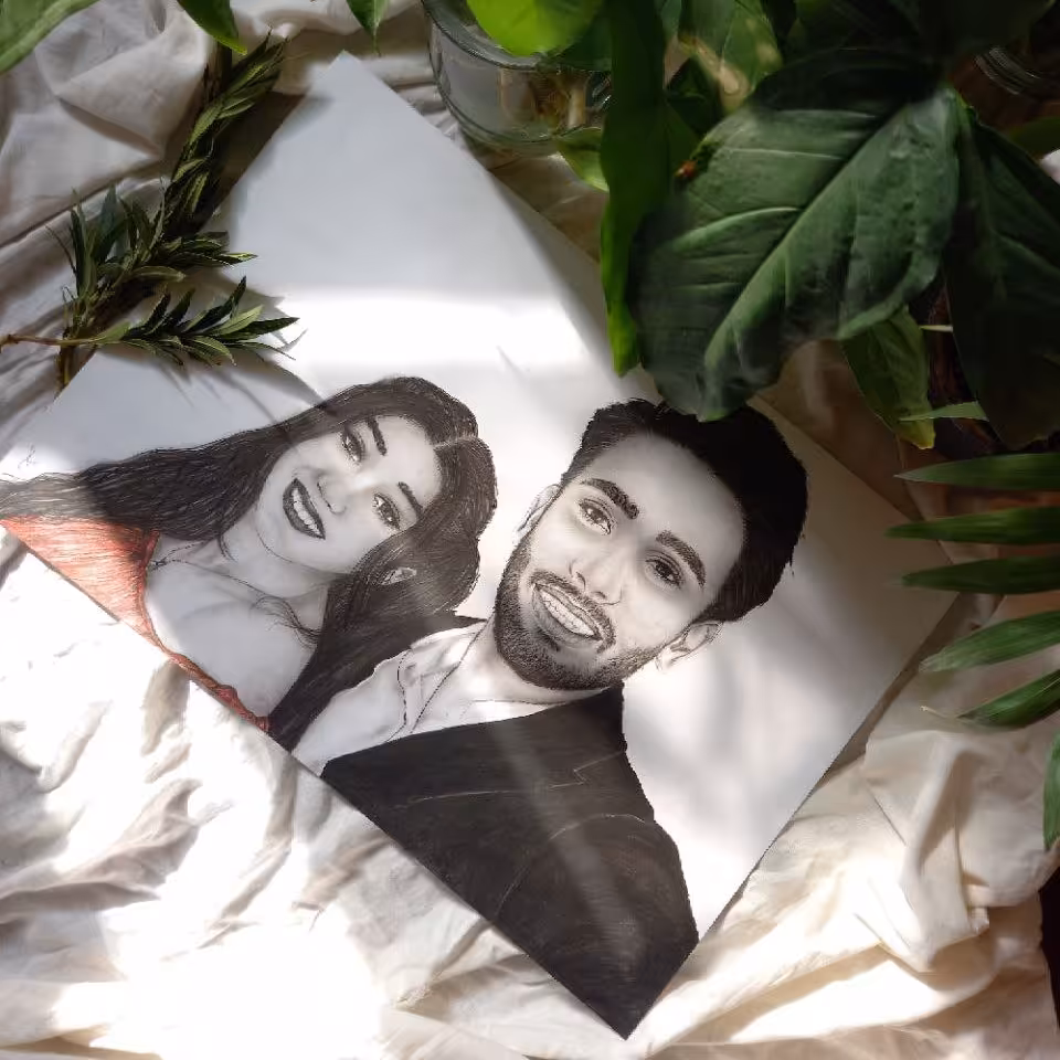 طراحی چهره .سایز A3 با مداد کنته و سیاه قلم.بدون قاب 