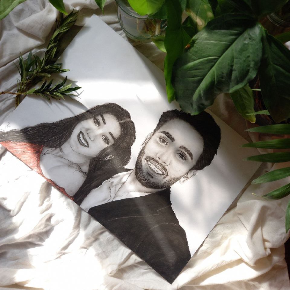 طراحی چهره .سایز A3 با مداد کنته و سیاه قلم.بدون قاب