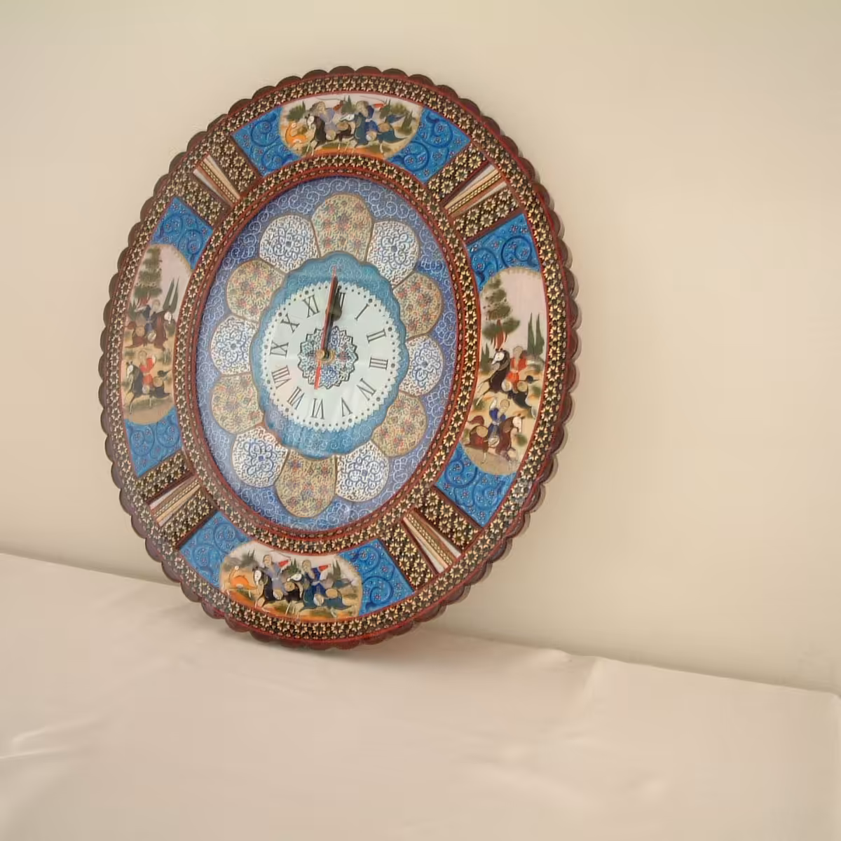 ساعت خاتم کاری بیضی مدل شکار 