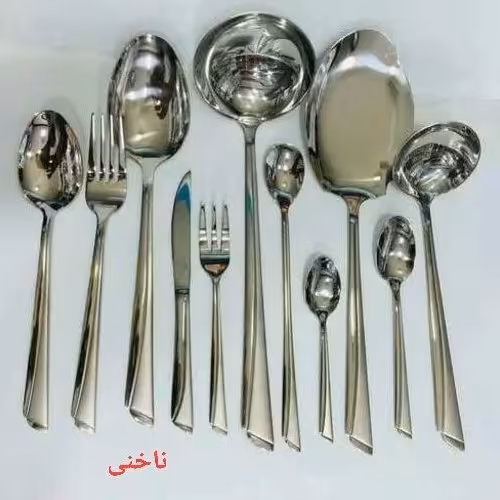 سرویس قاشق و چنگال 144پارچه یونیک حک یونیک .مدل ناخنی