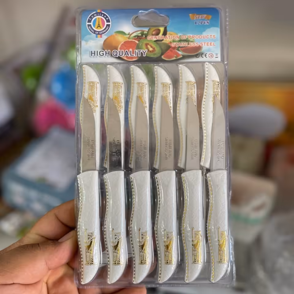 کارد میوه خوری 12 تایی طرح هخامنشی