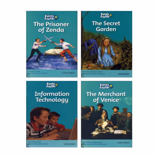 کتاب Family and Friends 6 Readers Book اثر جمعی از نویسندگان انتشارات ابداع 4 جلدی