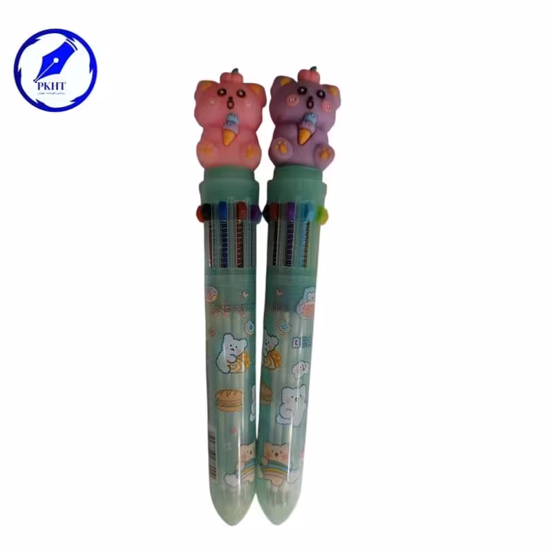 خودکار فانتزی 10 رنگ طرح خرس