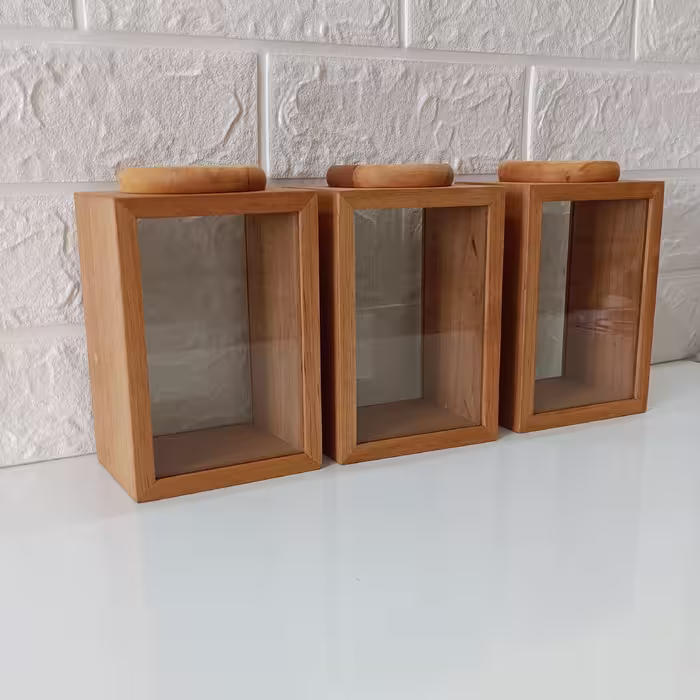 بانکه از جنس چوب و شیشه ، پاسماوری (تکی)