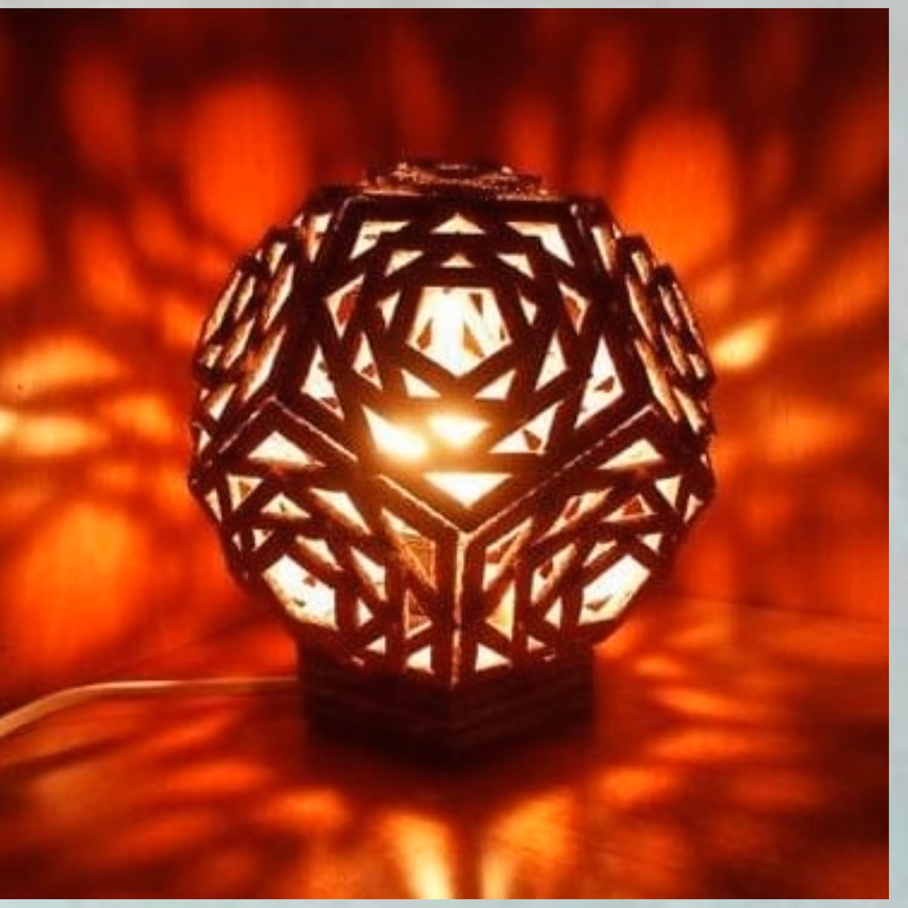 چراغ خواب طرح شش ضلعی کد 4