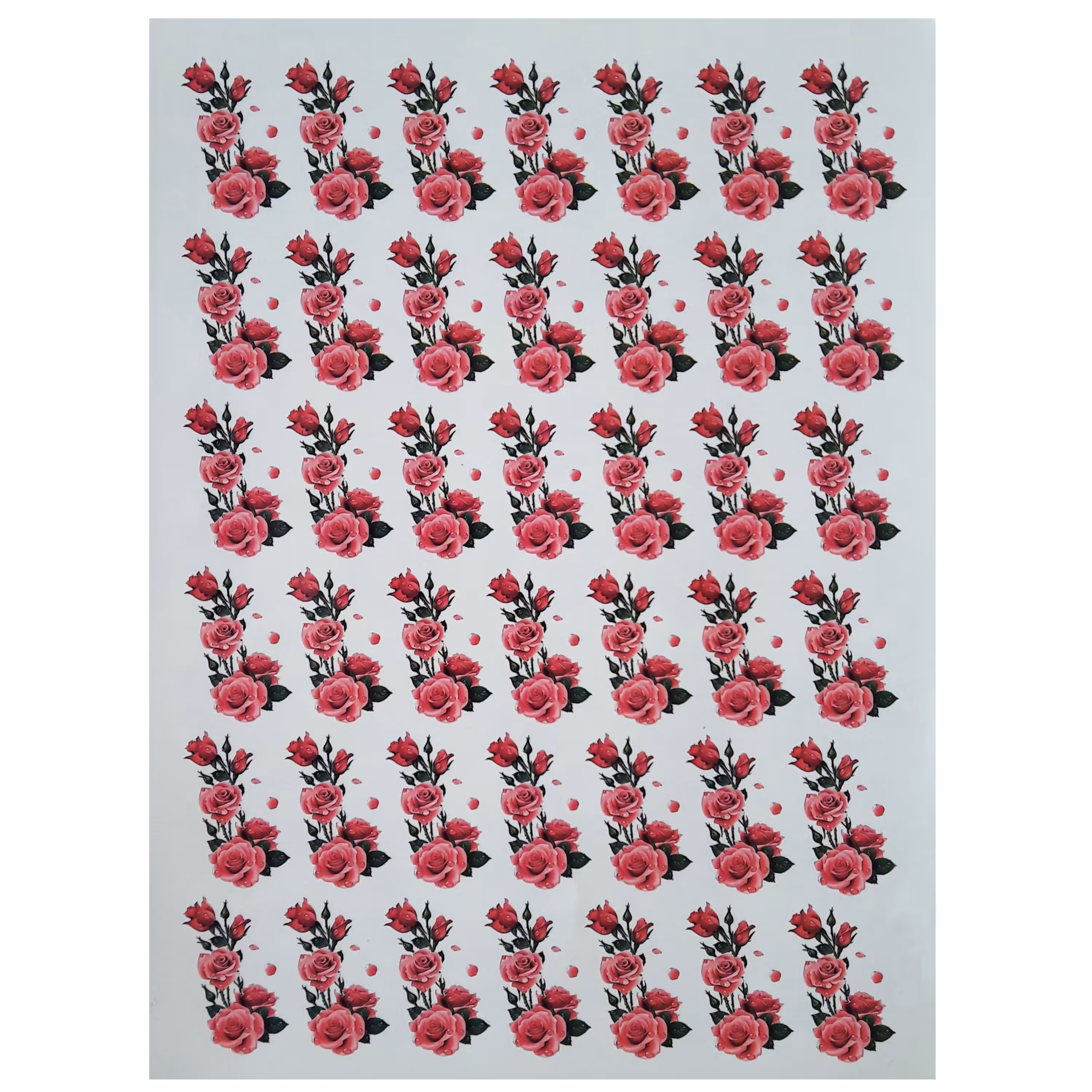 ترنسفر طرح رز ابعاد 30 در 40 سانتی متر