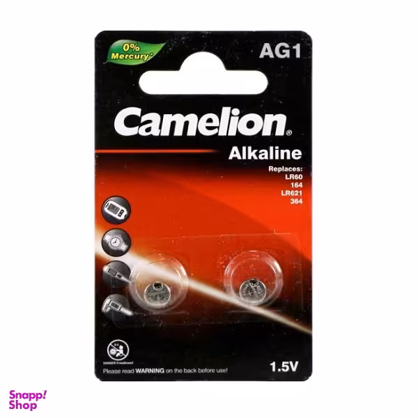 باتری سکه ای کملیون (Camelion) مدل AG1 دو عددی
