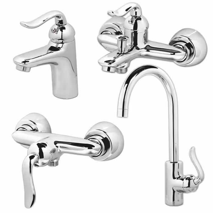 ست 4تیکه شیرالات کسری مدل رابین