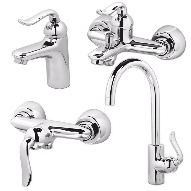 ست 4تیکه شیرالات کسری مدل رابین