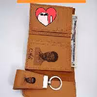 کیف پول  باحک چهره چرم گاوی 