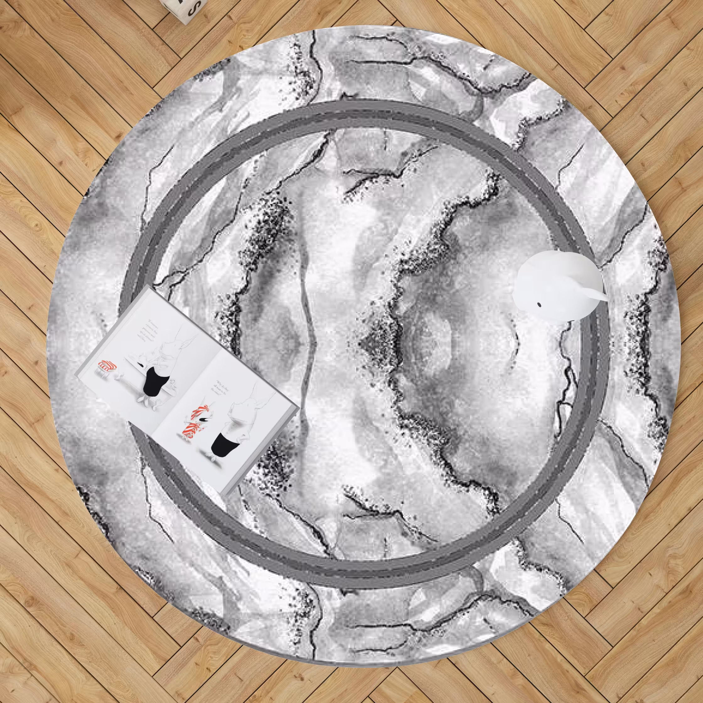 فرش گرد کدc41 ابعاد 50 در 80