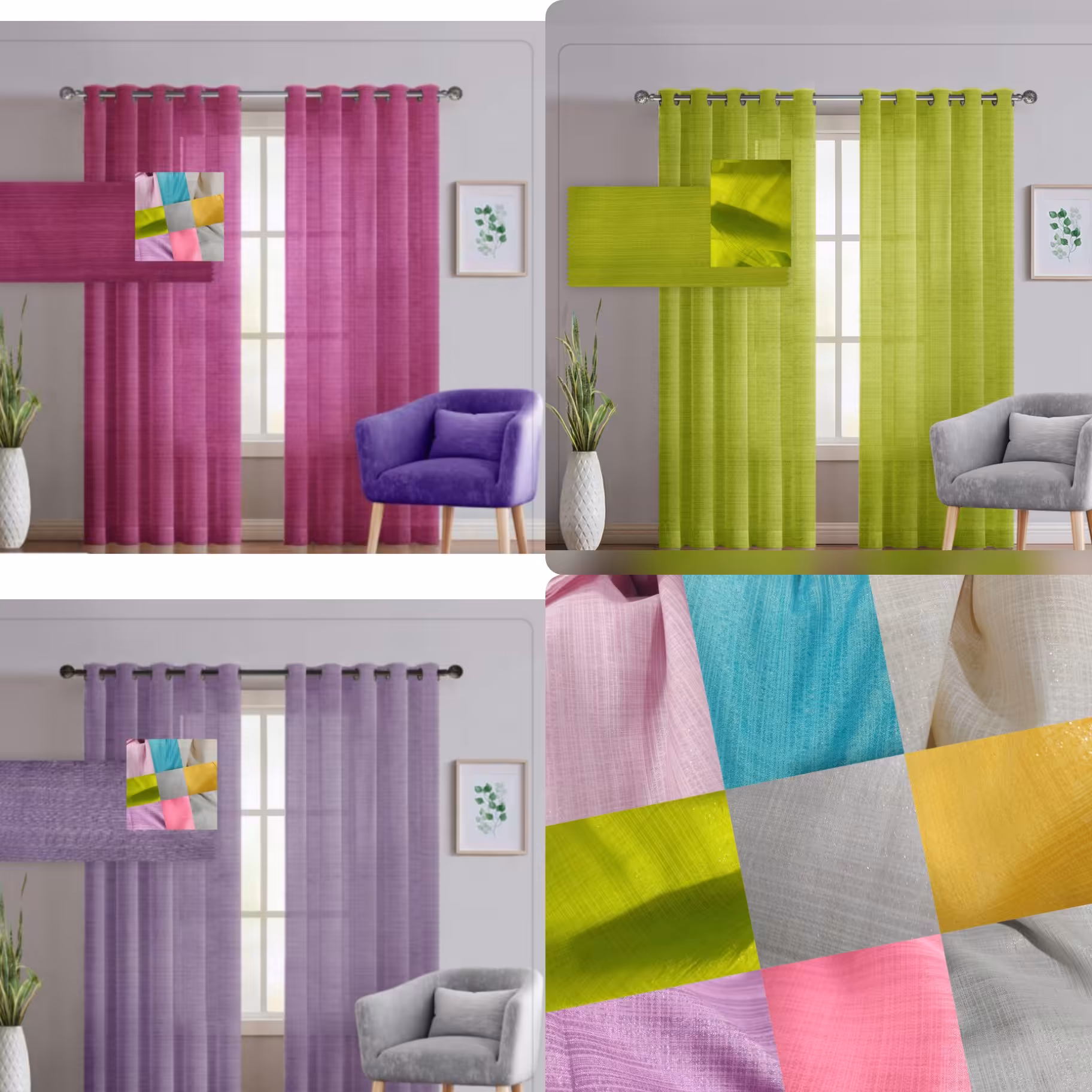 حریر نازلی شاین مناسب پرده ولباس 