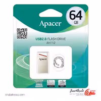 قیمت و خرید فلش مموری اپیسر Apacer AH112 ظرفیت 64 گیگابایت USB 2.0 - شبکه ساز