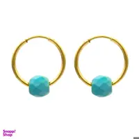 گوشواره طلا 18 عیار زنانه کاپانی مدل KE023