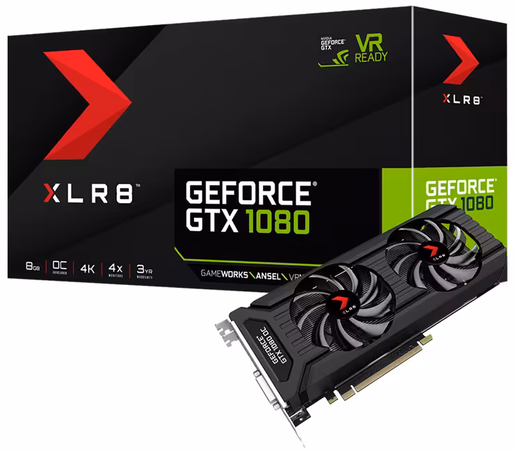 کارت گرافیک پی ان وای مدل GTX 1080 XLR8 Gaming OC با حافظه 8 گیگابایت