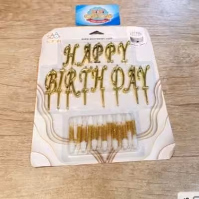 شمع تولدت مبارک