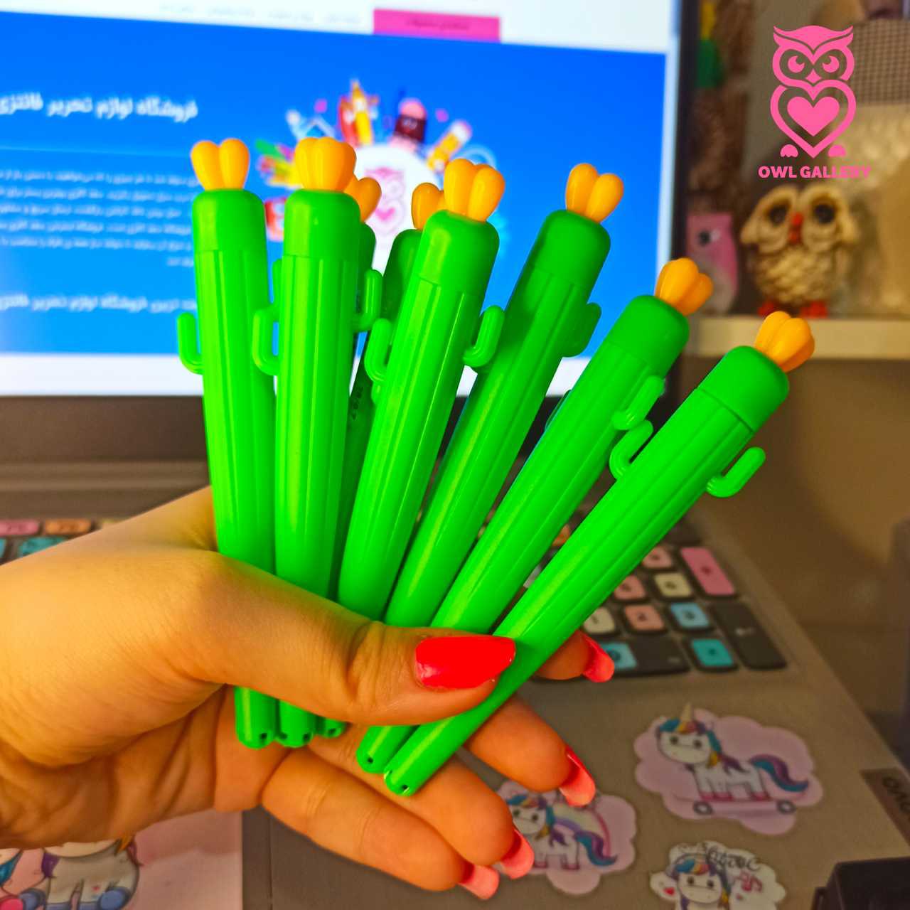 نوک اتود (مداد نوکی) طرح کاکتوس