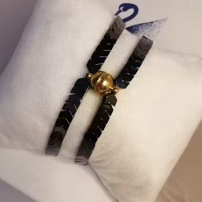 دستبند دوستی حدید مگنت دار سربی +ارسال رایگان