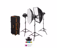 کیت فلاش استودیویی پر سرعت GEMINI GS300II با قدرت 300 ژول