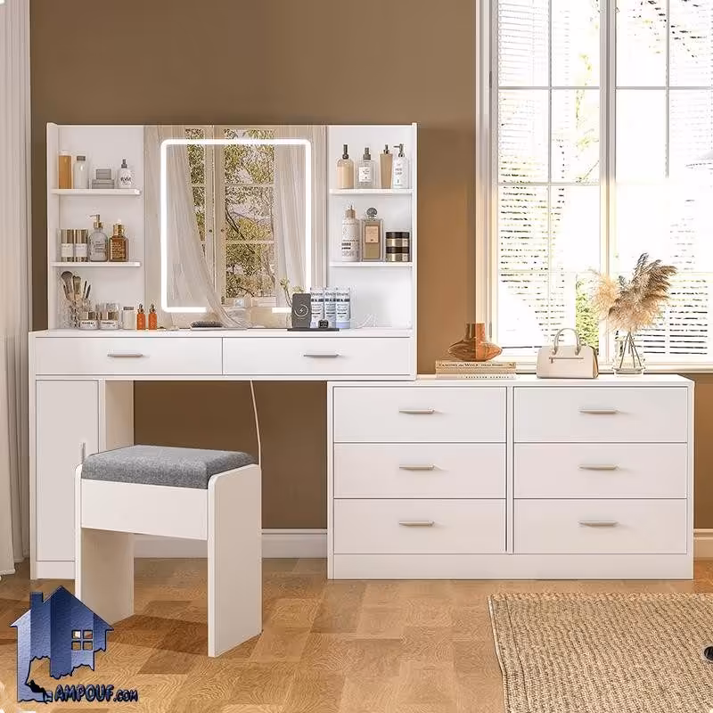 میز آرایش لامپ دار DJ701