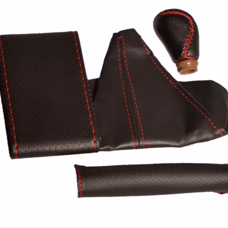 ست فرمان و دنده ای چرم دوختی