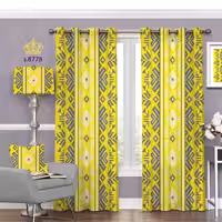 پرده پذیرایی دو قواره طرح اسلیمی کد S8778