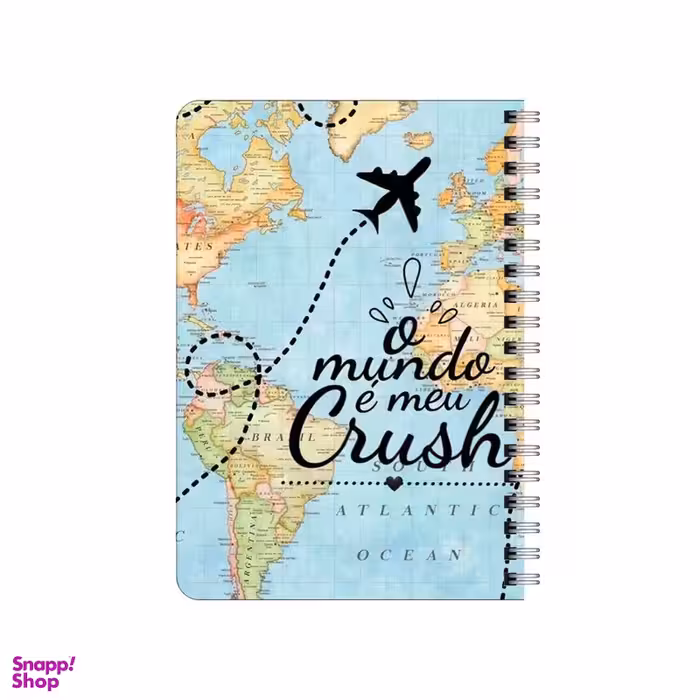 دفترچه یادداشت 80 برگ بامبیلیپ مدل چوبی طرح سفر و هواپیما کد 3473259