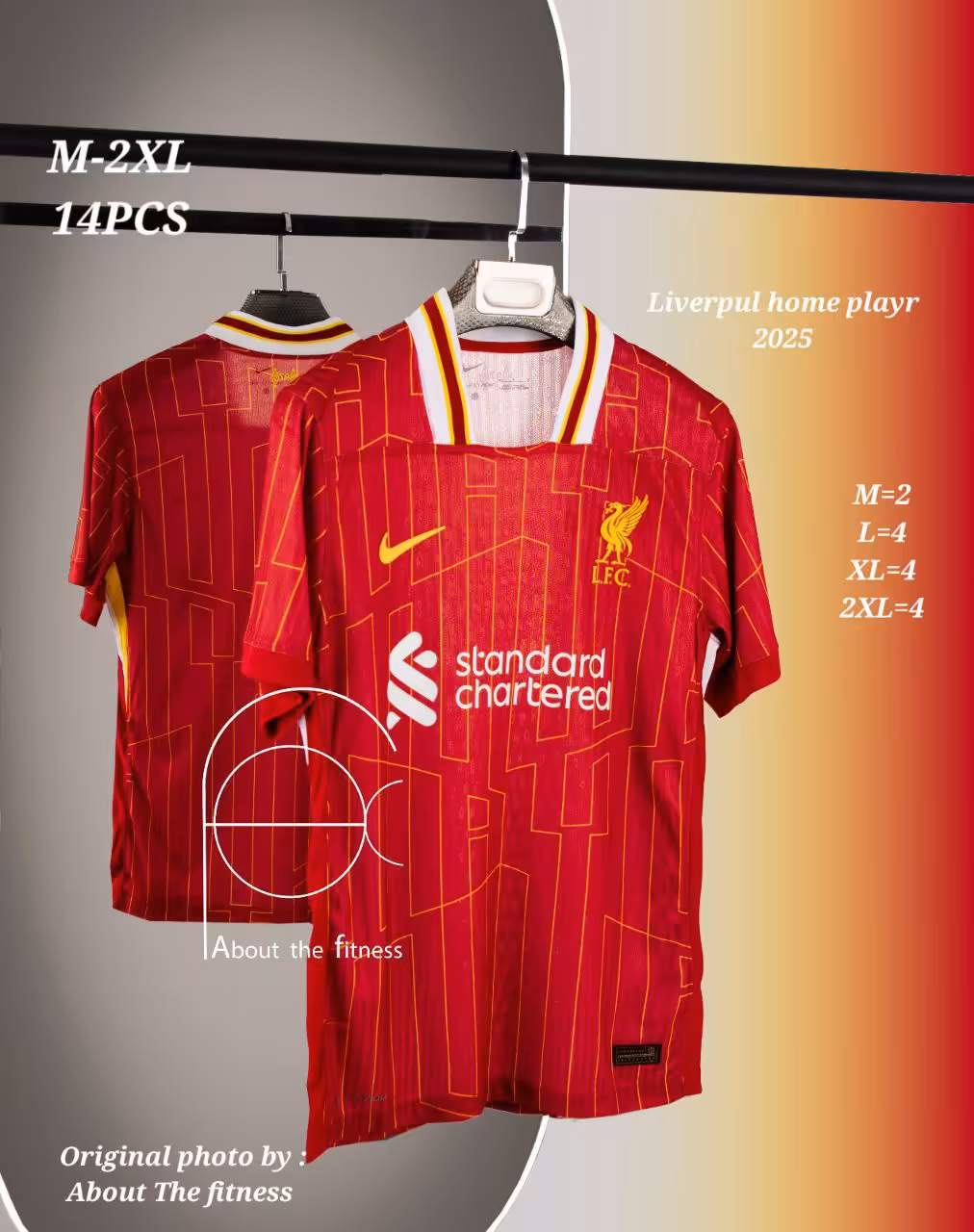 کیت اول لیورپول 2024-2025 ورژن پلیر (بازیکن)