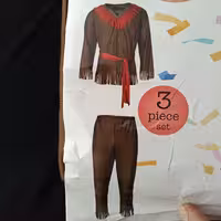 ست لباس 3تیکه تم پارتی و تولد سرخپوست برند کارنوال اروپایی