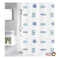 پرده حمام کلین ولکه 180 در 200 سانتیمترمدل multicolor