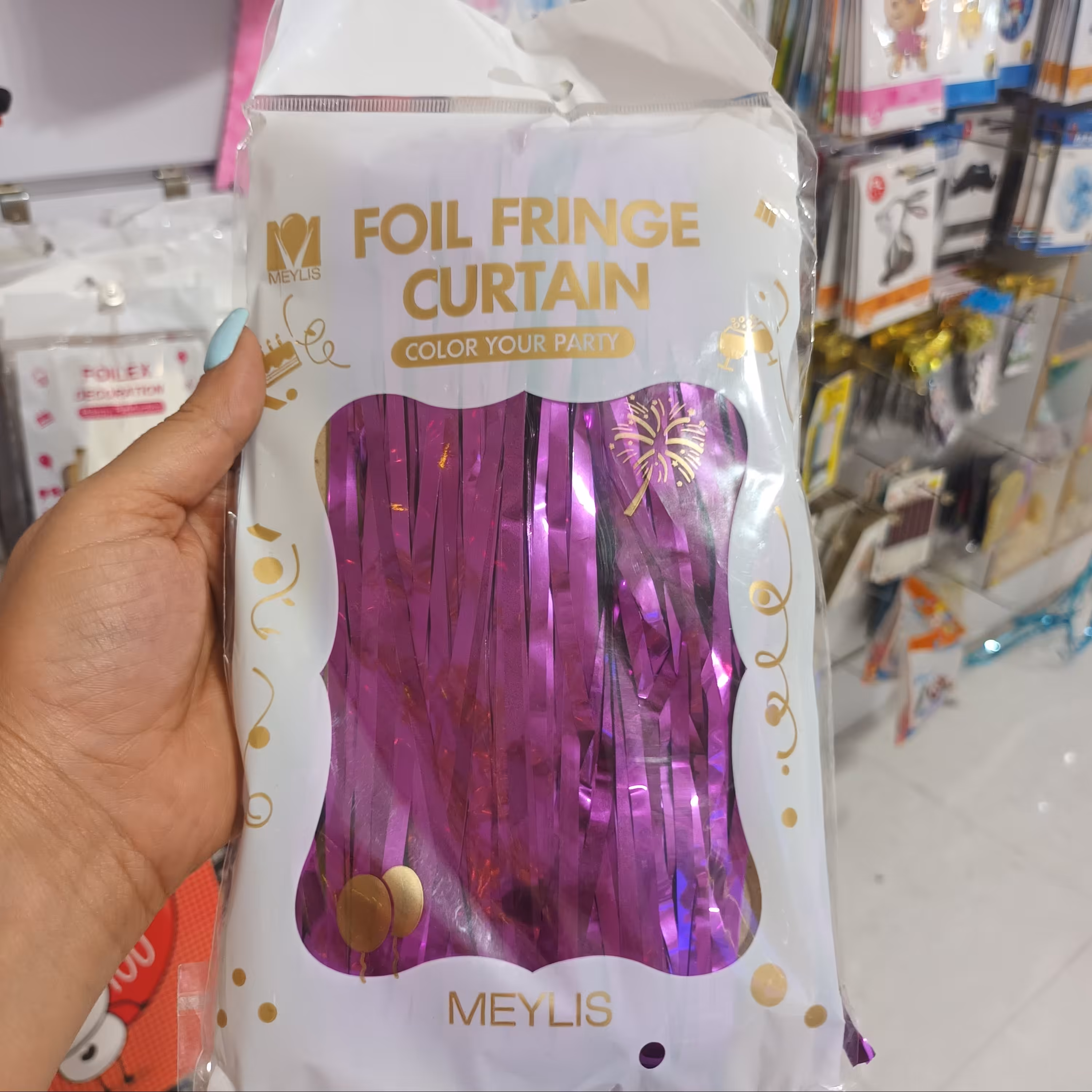 پرده متالایزر بنفش براق - یک متر عرض دو متر ارتفاع