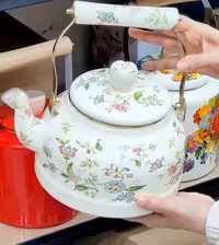 کتری گل بهار با درب گل