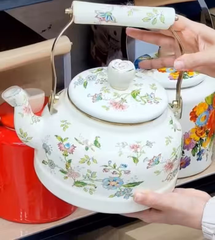 کتری گل بهار با درب گل